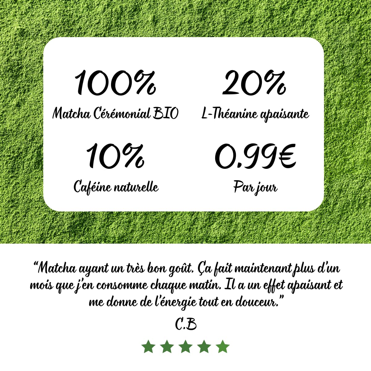 Thé Matcha 100% naturelle 30 g/90 g [qualité supérieure cérémonielle Premium]. Poudre de thé vert traditionelle (90, matcha ceremonie)