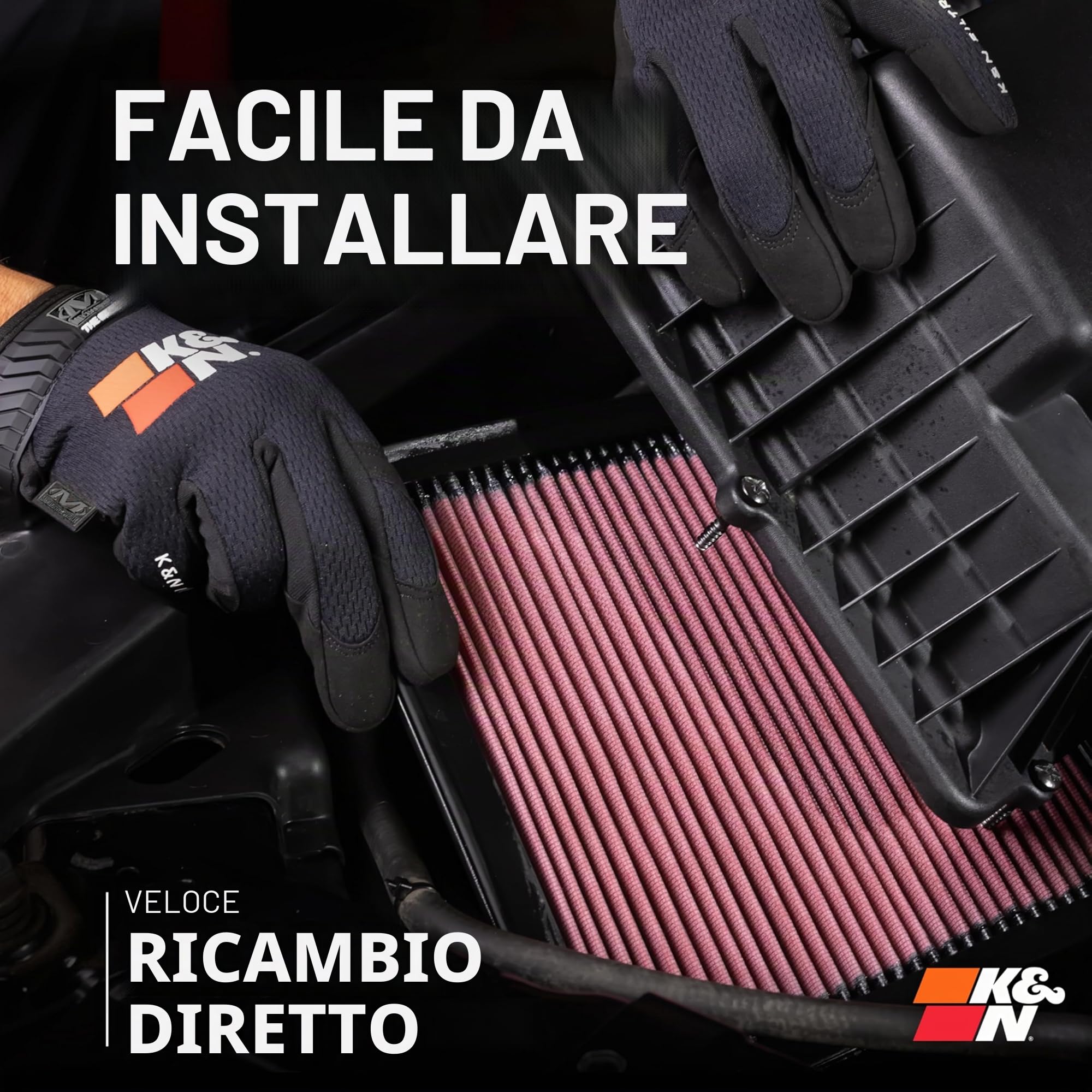 K&N 33-3005 Filtri Aria Sostitutivi Auto, Lavabile e Riutilizzabile