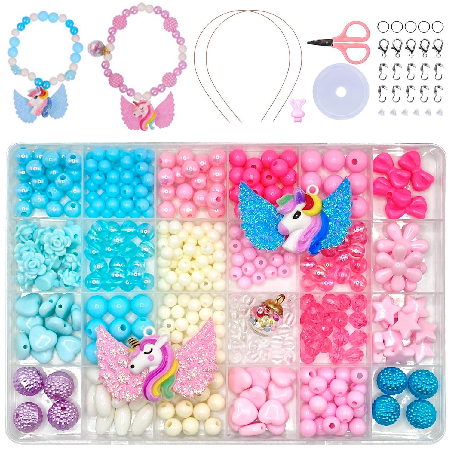 Massmot 390Pcs Beads for Kids Crafts, Childrens Jewelry Making Kit, DIY Bracelets Necklace Hairband and Rings Craft Kits for 4-12 Years Old Little Girls, Multicolor (Multicolor 06) (B0CYZWCVVT) Amazon Price History, Amazon Price Tracker