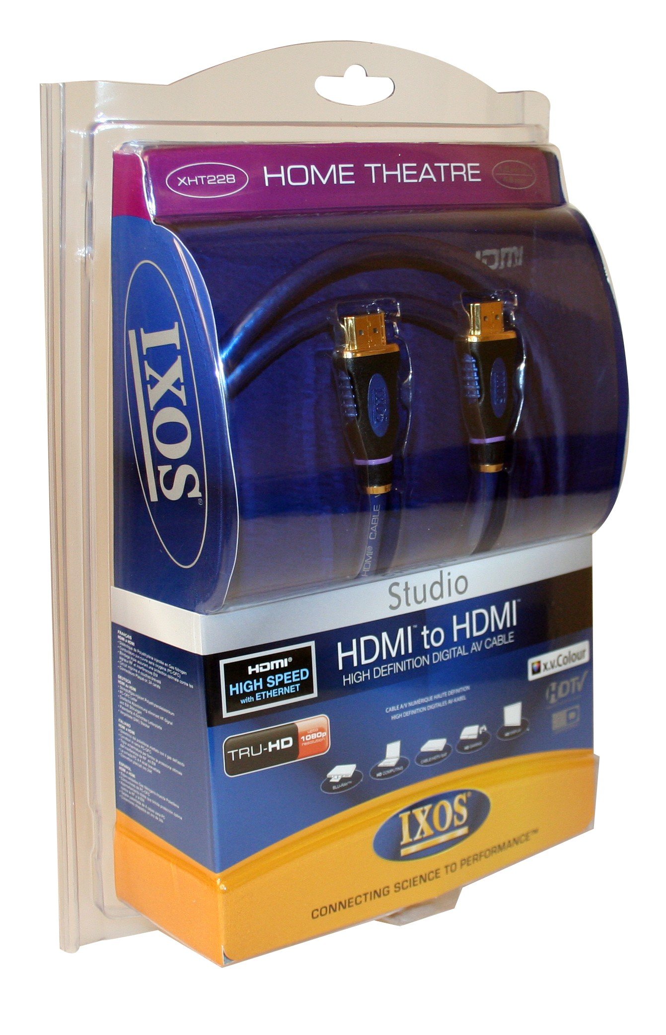 Ixos Studio XHT228-300 PC-OFC High Speed HDMI Cable with Ethernet