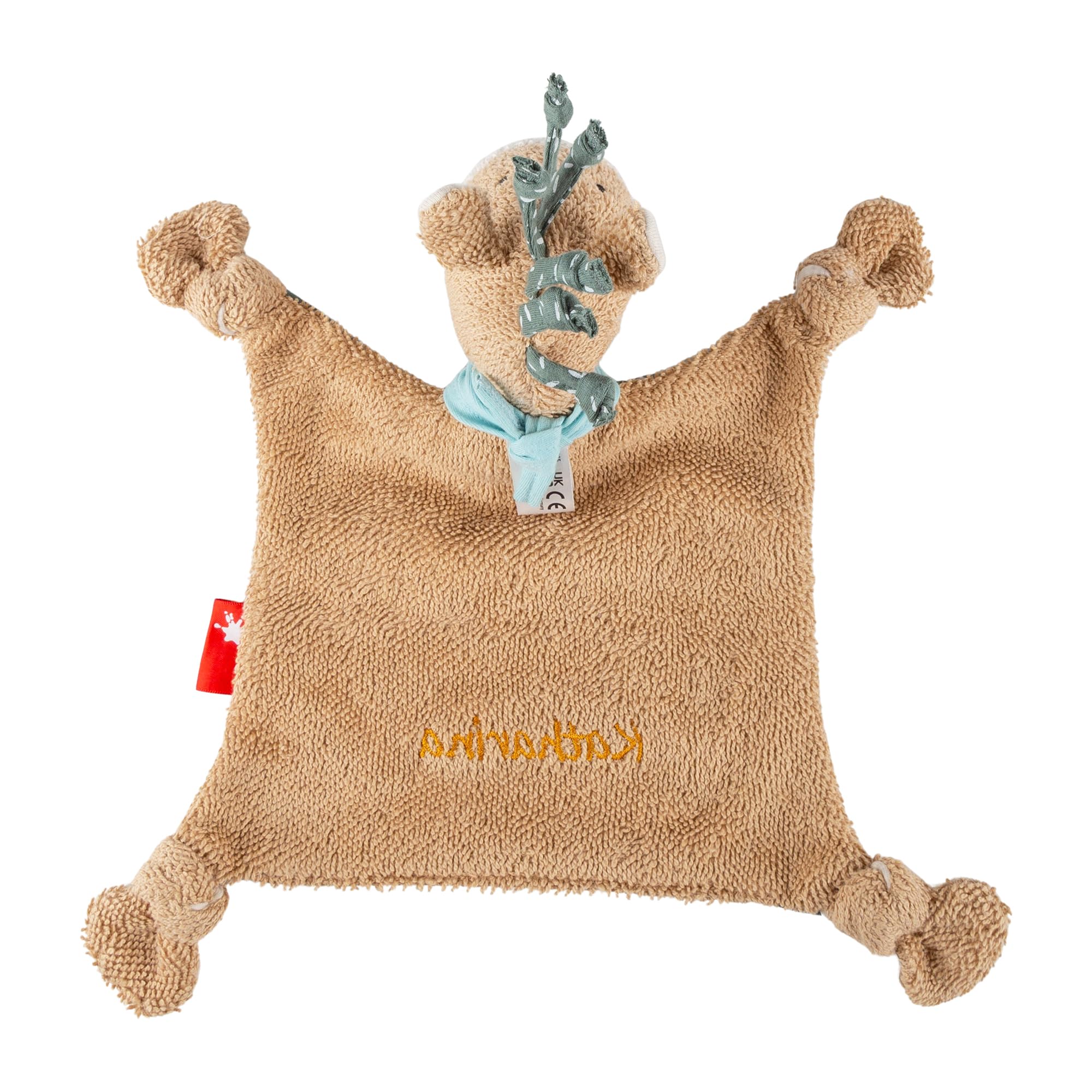 Sigikid Schmusetuch personalisierbar mit Namens-Stickerei - Geschenk für Babys zur Geburt oder Taufe - Schnuffeltücher & Trösterchen Stofftier Schnuffeltuch Babyspielzeug