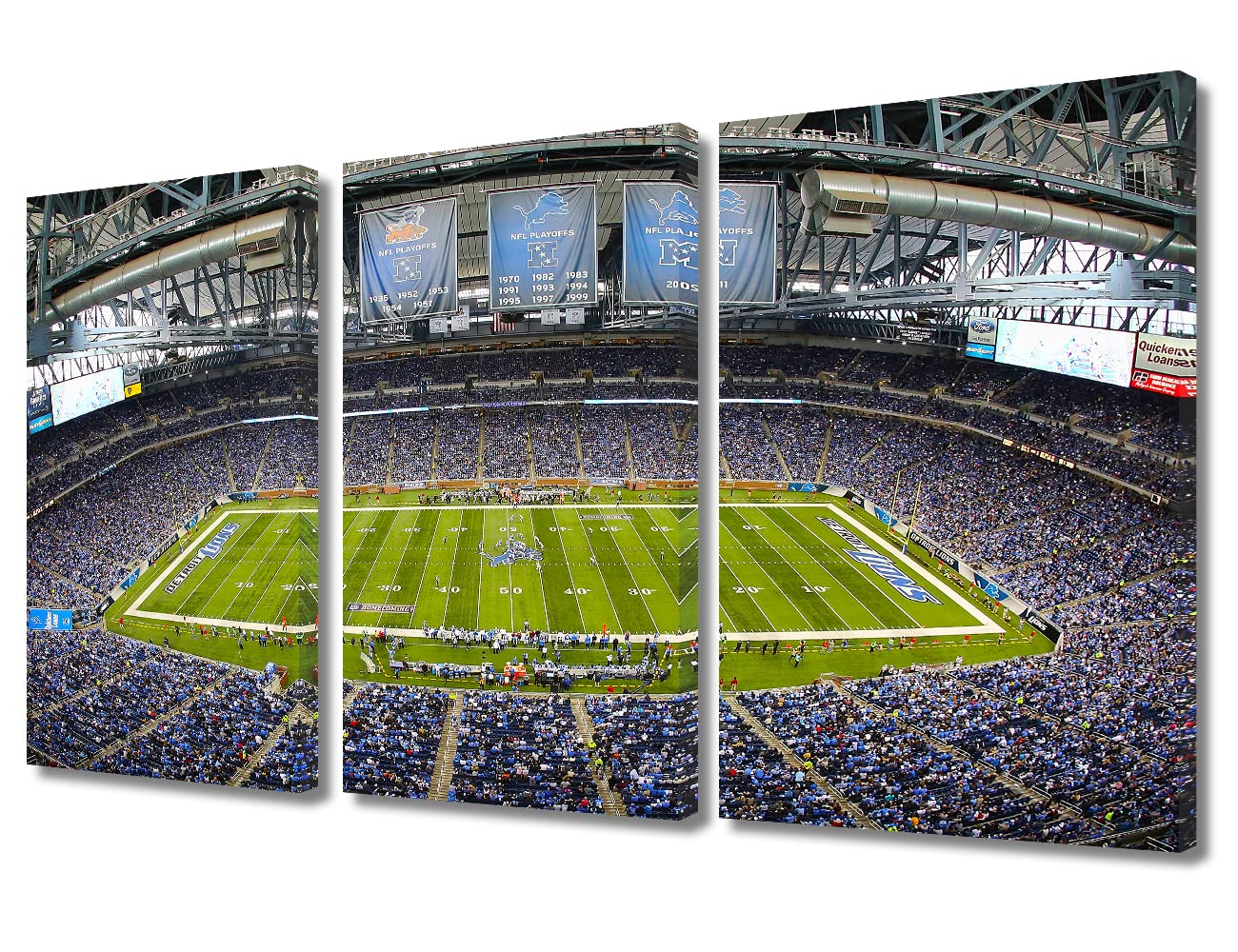 Detroit Sports Stadium Painting for Bedroom Office Decoration Ford Field, Lambeau Field Poster Prints on Canvas American Football Giclee Artwork