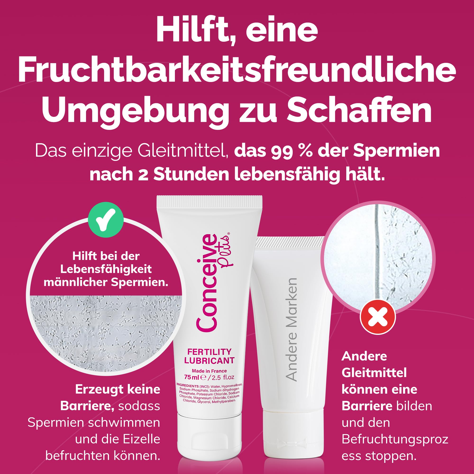 Conceive Plus Fruchtbarkeitsgleitmittel, gleitmittel kinderwunsch Tube 1x75ml