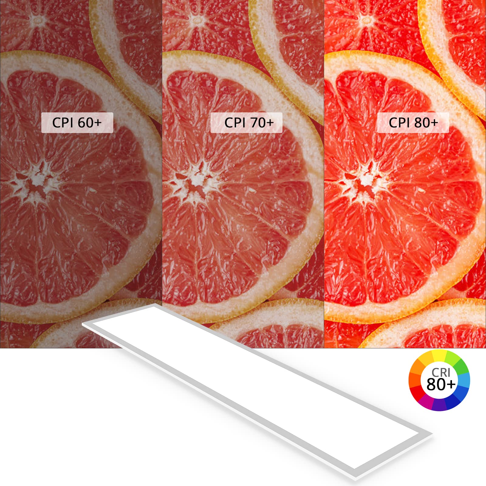 LED Panel 120x30 Dimmbar, LED Deckenleuchte RGB mit Fernbedienung, 40W 4400LM Tageslichtlampe Deckenpanel, 3000K-6500K Lampe Lichtpanel als Wohnzimmerlampe, Schlafzimmerlampe, Bürodeckenleuchten usw.