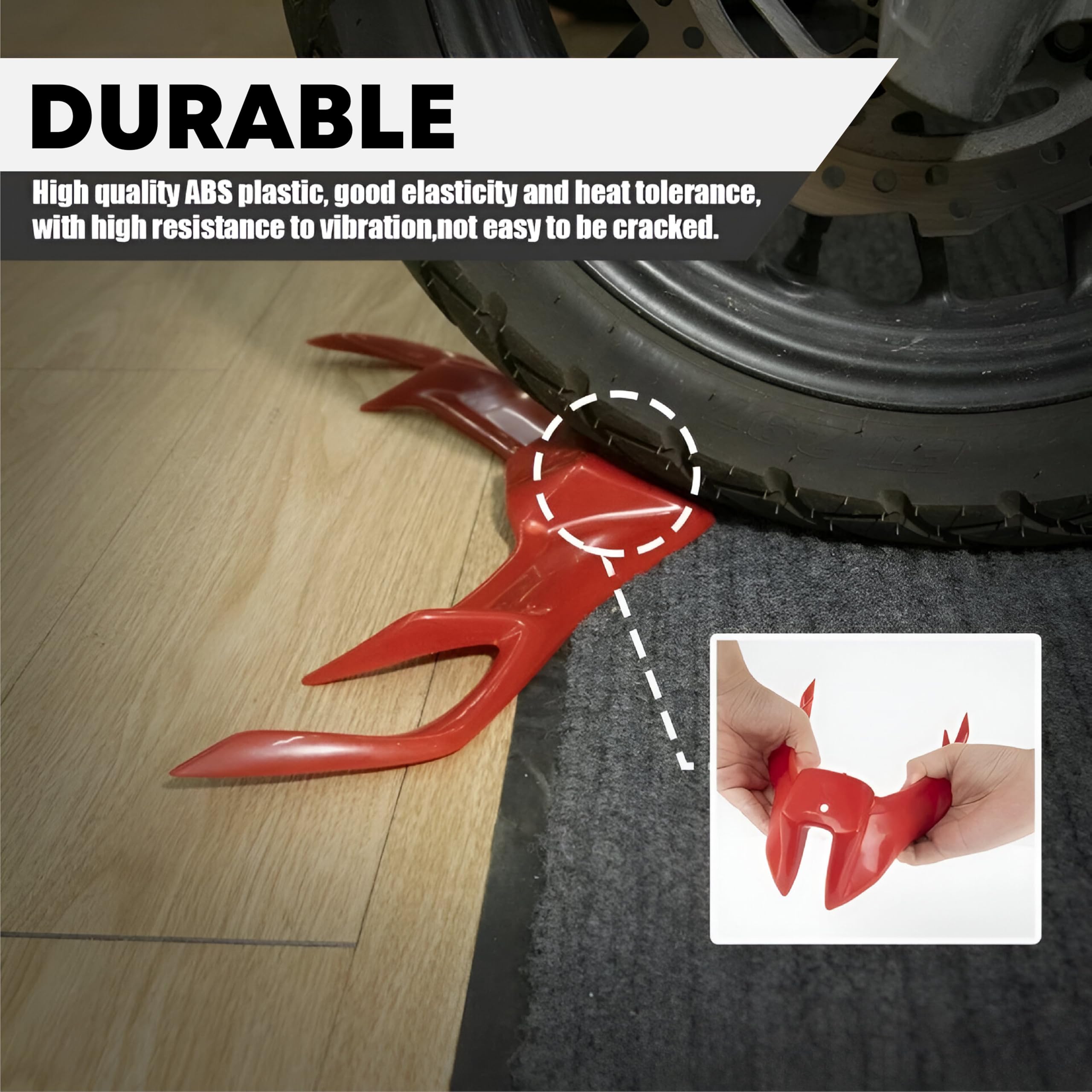 OBEROI'S TRADERS Flexible Large Winglet for Yamaha R15 V3 (Red) - Image 4 thumbnail