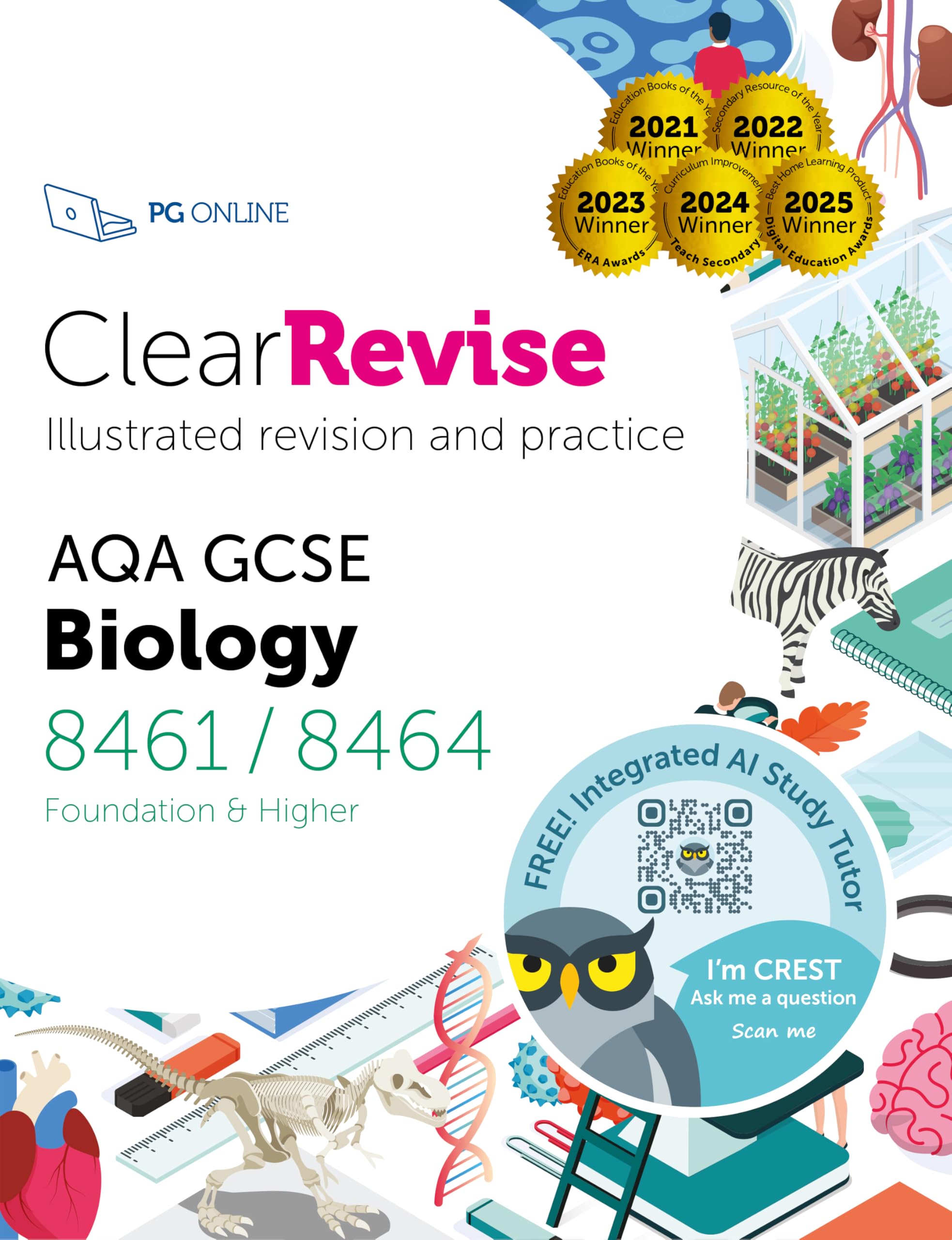ClearRevise AQA GCSE Biology 8461/8464: 2021 by PG Online PAPERBACK