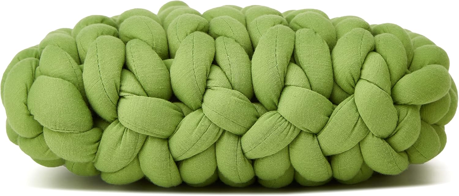 Women's Knit Clutch Bag Handmade Woven Polyeater Knit Satchel Purse Handbag Shoulder Solid Color Bag - Image 7