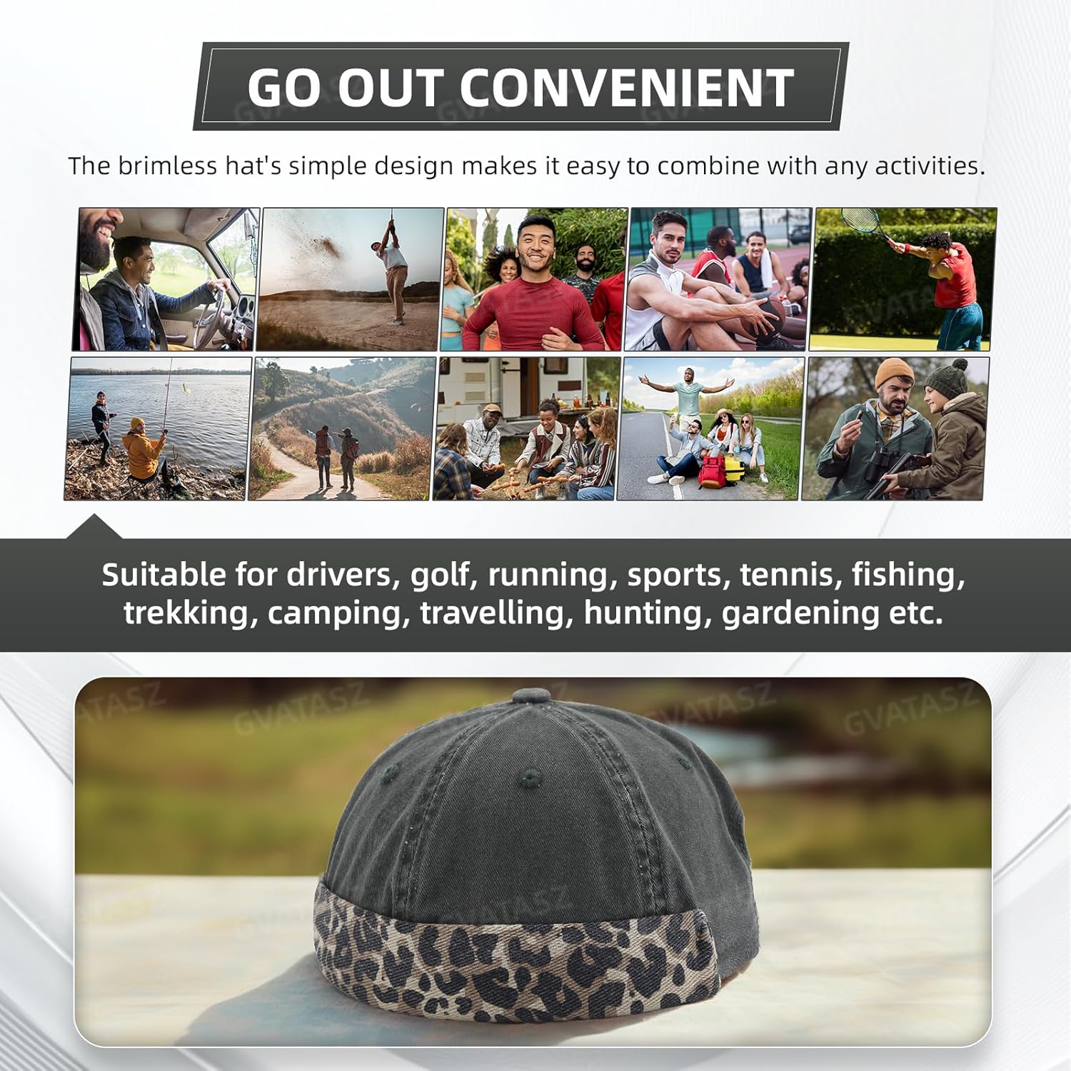 Brimless Hats for Men Women Skullcap Vintage Docker Hat Beanie Washed Cotton Rolled Cuff Harbour Hat Landlord Hats - Image 7