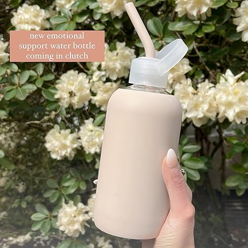 Miniatura 6 de bkr Juego de 3 pajitas angulares de silicona suave para botella de agua de vidrio, aptas para lavavajillas