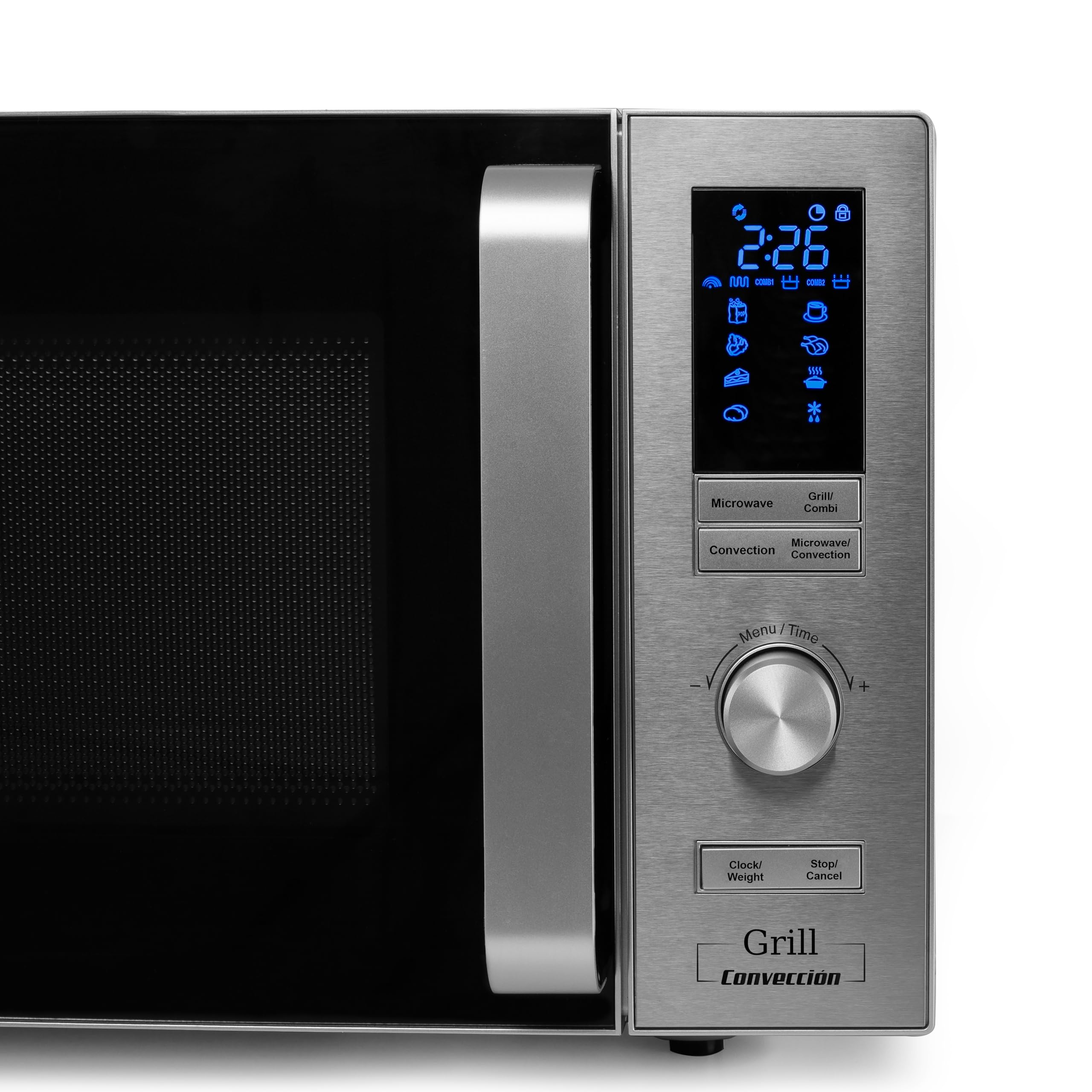 Orbegozo Mig 2528 Co - Microondas Grill Y Convección, 25 L, 6 Niveles De Potencia, Display Digital Led, 7 Menús Preconfigurados, Temporizador, Programa Descongelación, 900-1950 W