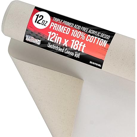 U.S. Art Supply Unstretched Canvas Roll: Unleash Your Artistic Vision