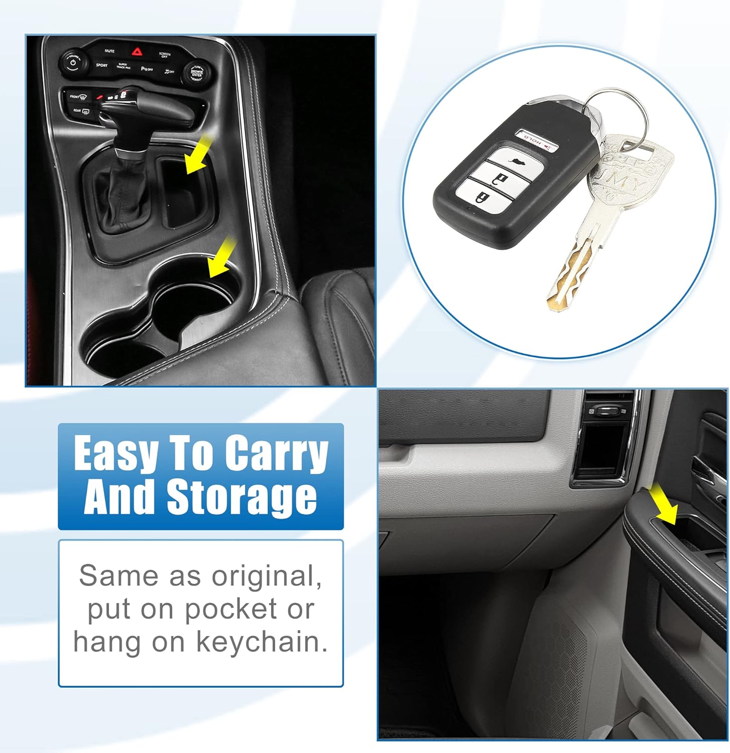 X AUTOHAUX 2pcs 4 Button Car Keyless Entry Remote Control Replacement Key Fob Proximity Smart Fob ACJ932HK1210A for Honda CR-V 2015-2016 314MHz 47 Chip 72147-T0A-A11