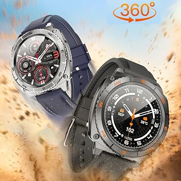 Smart Watches for Men with Rotating Bezel, Bluetooth Call Military Smartwatch Waterproof Tactical Fitness Tracker iOS Android Compatible