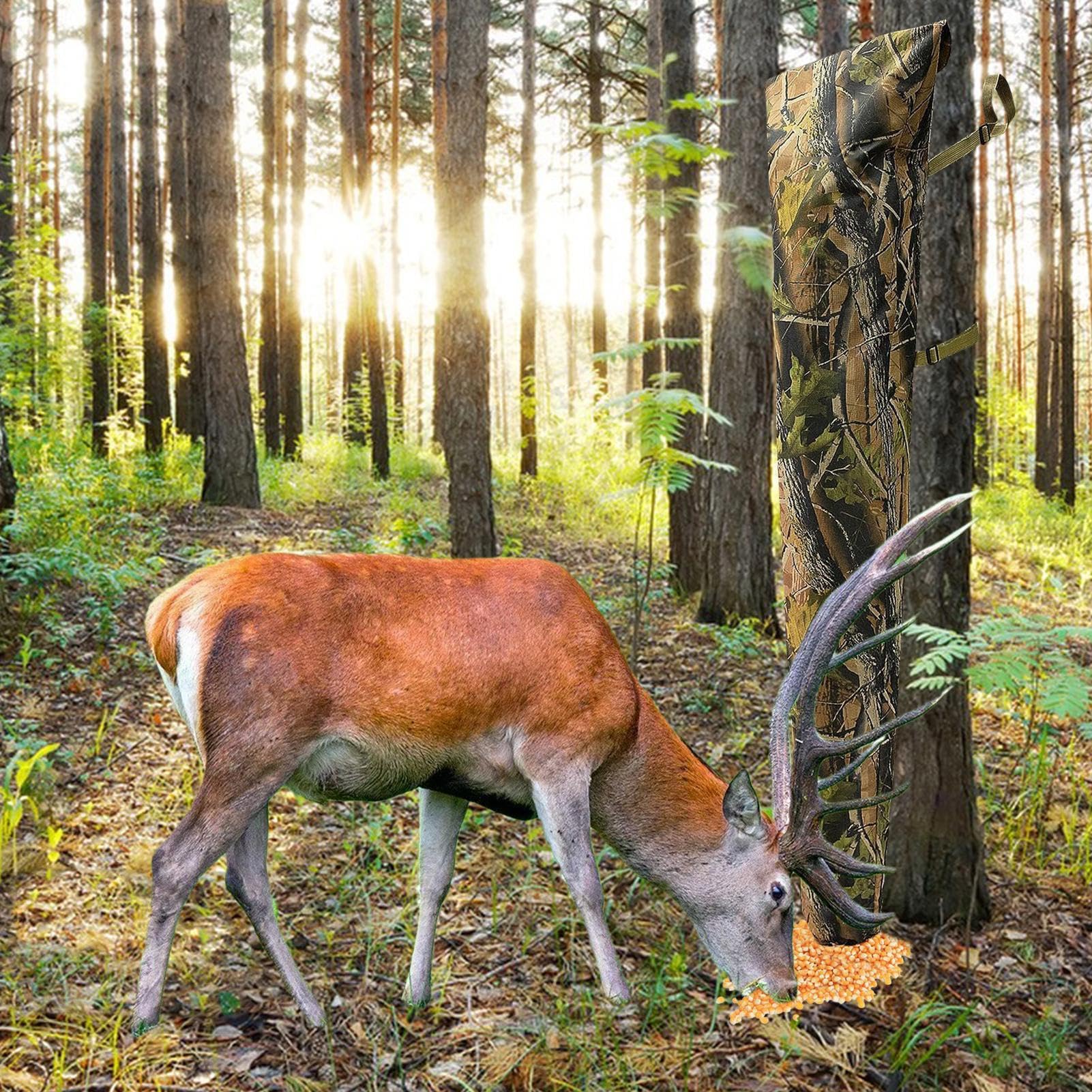 Oxford Cloth Adjustable Deer Feeder | Lightweight Outdoor Game Feeder Bag | Ideal for Hunting and Feeding | Customizable Deer Feeding Solution for Outdoor Enthusiasts