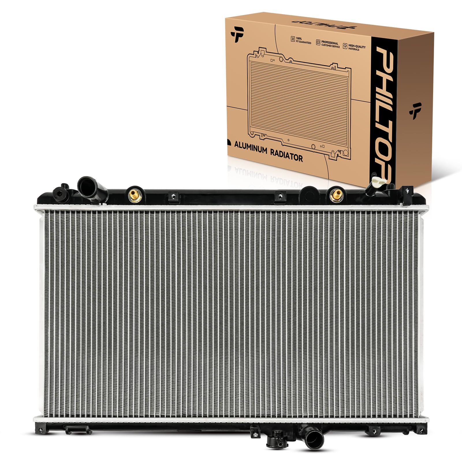 PHILTOP Automotive Replacement Engine Radiator for 2001-2005 IS300 Transmission Oil Cooler Included