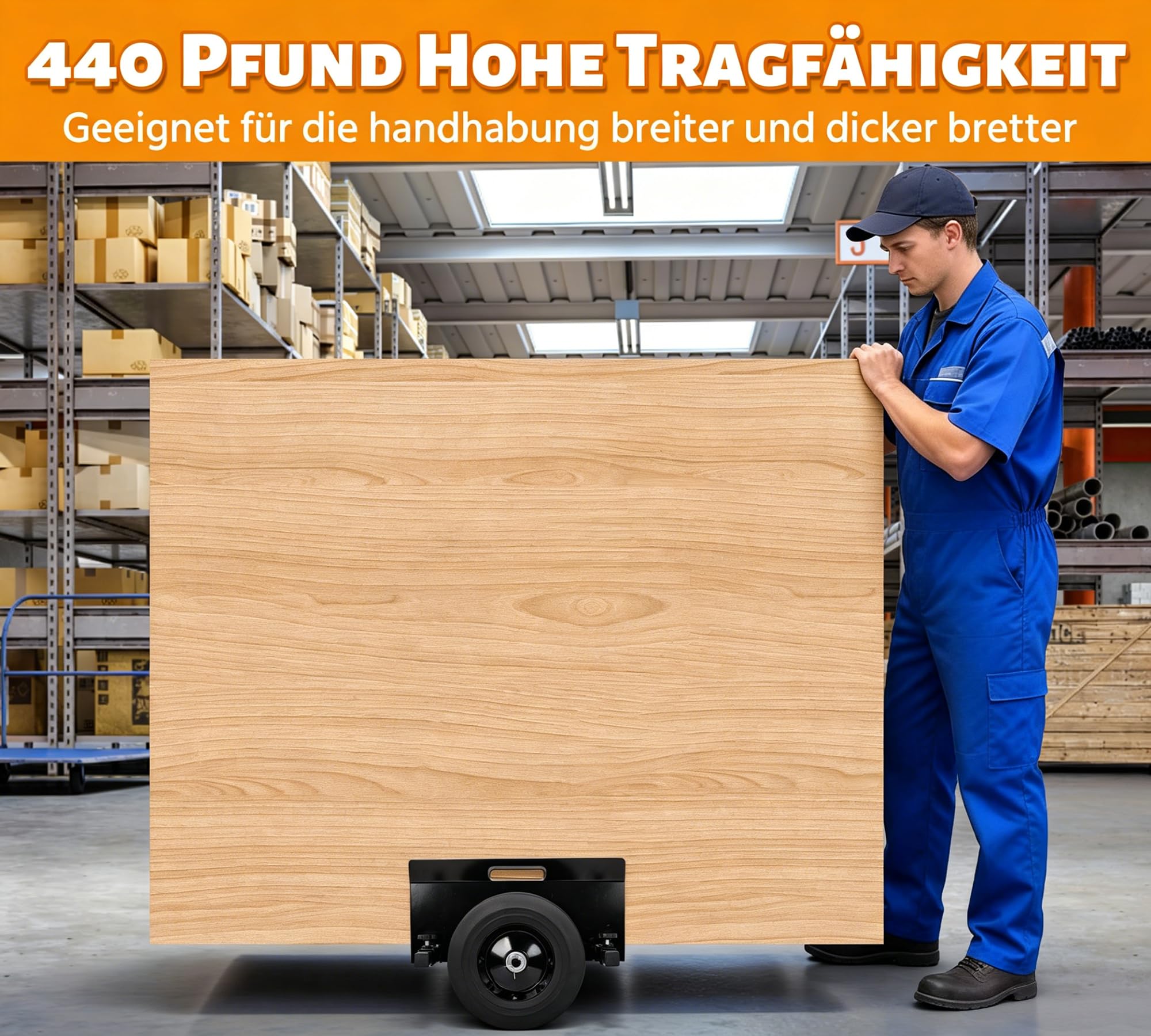 Carro de Placas de Transporte de hasta 500 kg, Carro de Transporte Pesado carretillas para 0 – 23 cm/0-9,05 Pulgadas de Ancho de sujeción, Carro Pesado para Transporte de Placas de Madera, Puertas