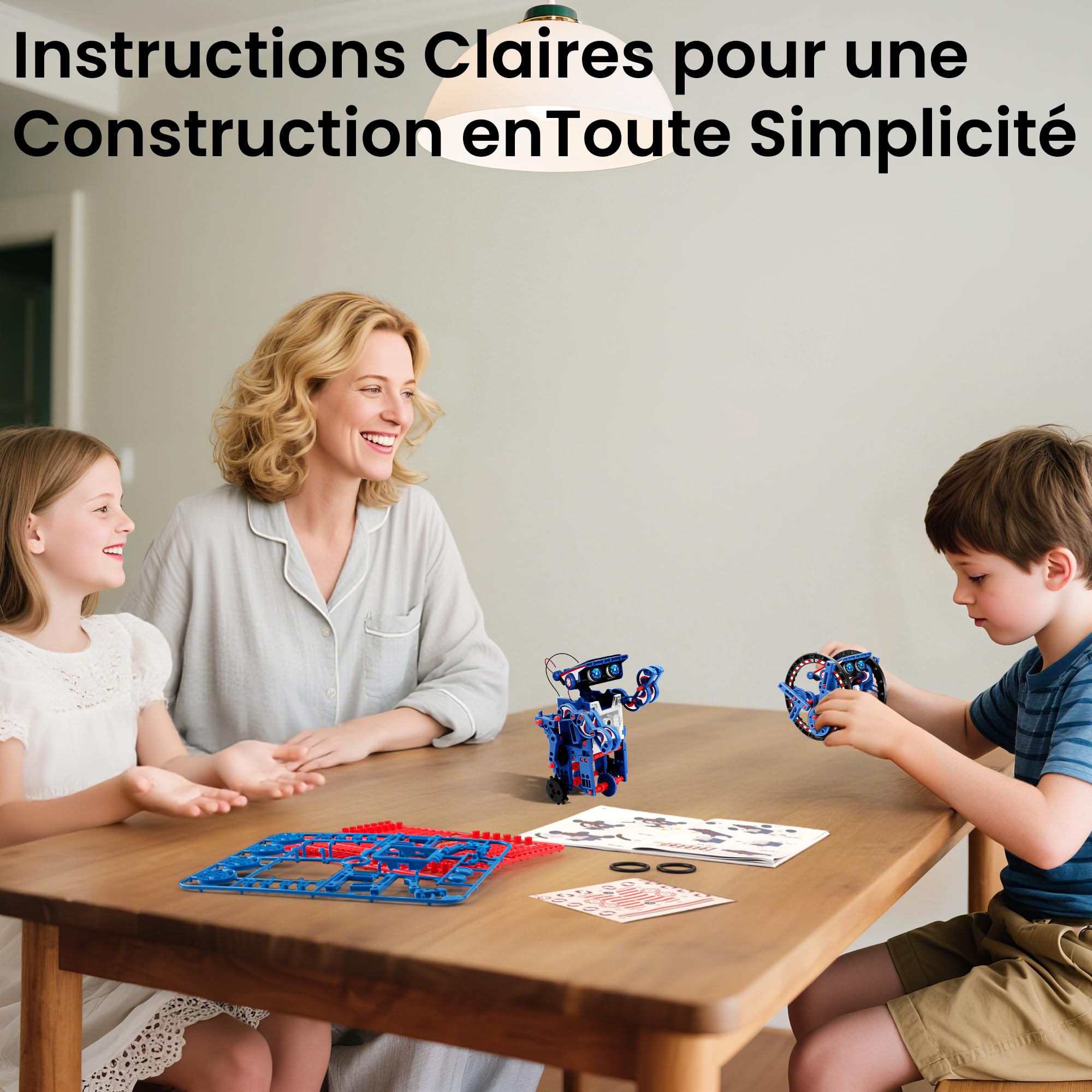 Sillbird Robot Solaire,12 en 1 STEM Robot Jeux de Construiction, Science Éducatif Kit de Construction Jouets, DIY Cadeau pour Les Garçons de 8-12 Ans (190 Pièces)