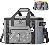 Maelstrom Soft Sided Cooler Bag, 30/40 Can Collapsible Insulated Ice Chest, Large Leakproof Camping & Travel Cooler for Kayaking & Beach 30 Can 2.Gray