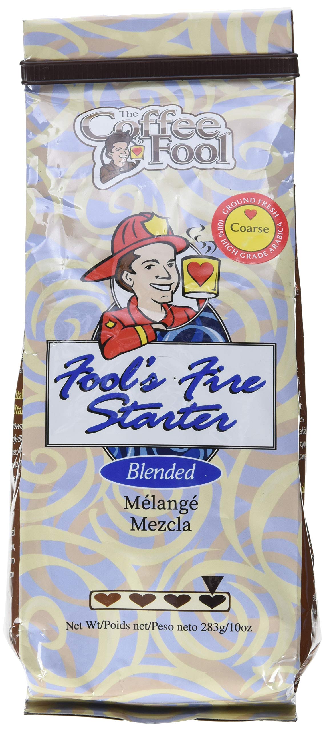 The Coffee Fool Fire Starter (Dark roast) 10oz - Coarse Grind
