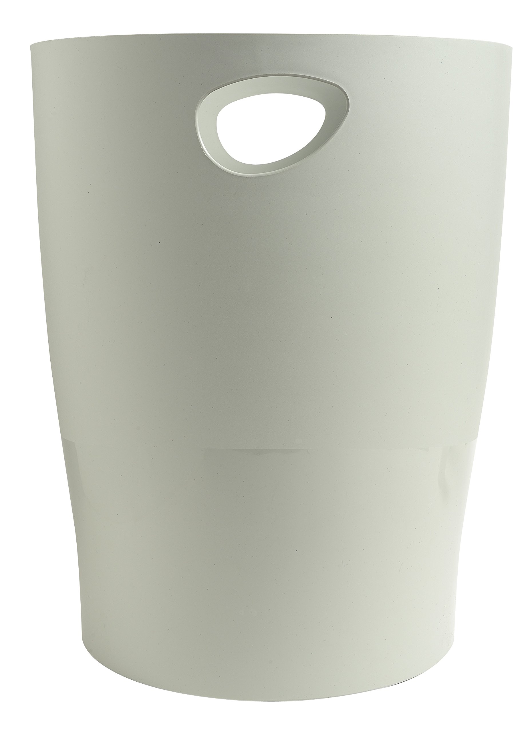Exacompta 45306D ECOBIN 8er Pack Papierkörbe 15 Liter mit Griffen. Eleganter und robuster Papierkorb und Mülleimer im modernen Design grau
