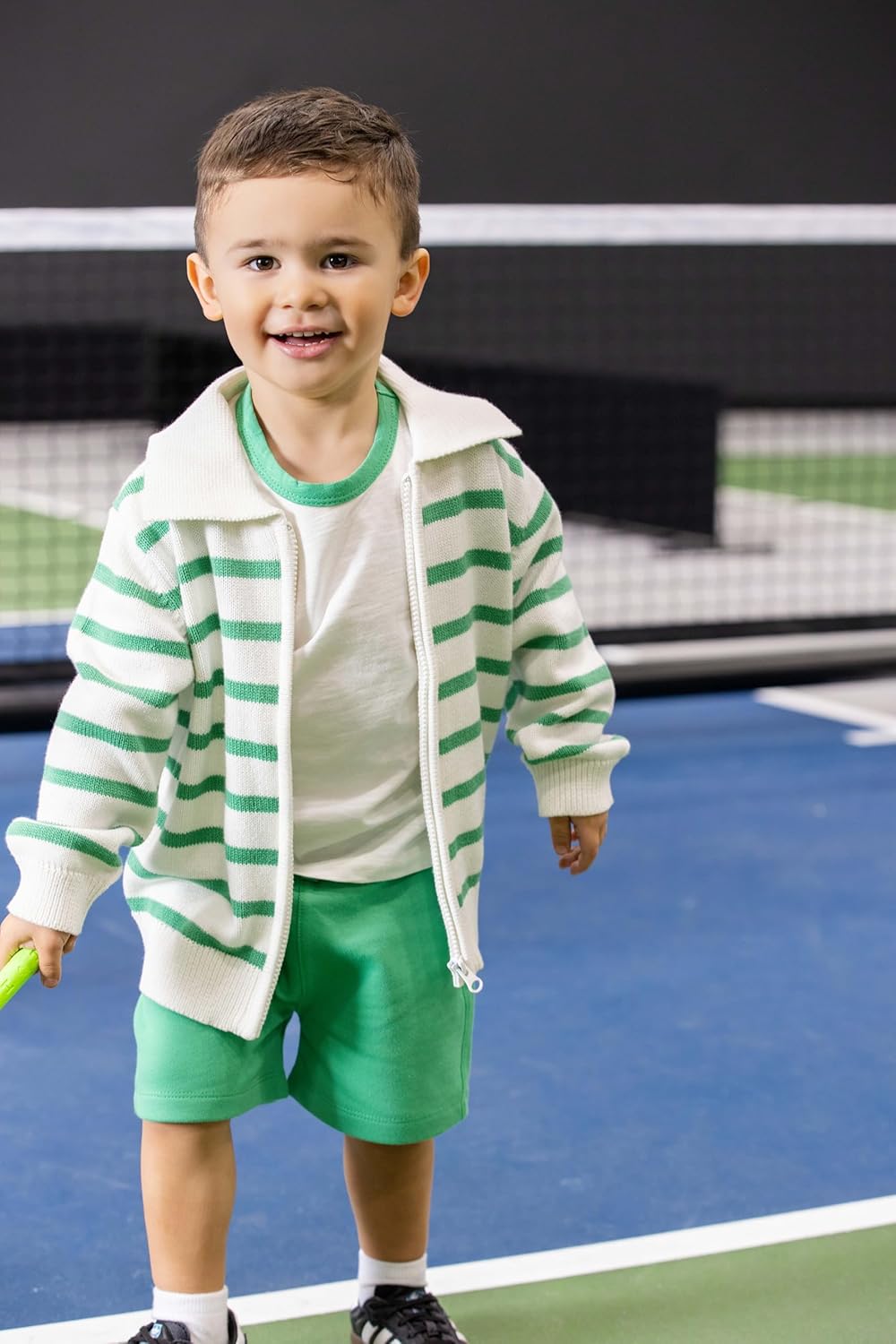 MONICA + ANDY Zip Up Sweater, 100% Organic Cotton Clothes for Girls & Boys, Sizes For Kids, Toddler & Baby - Image 2