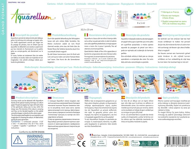 Foto 2 de 3 de SentoSphere - Aquarellum: Delfines (0756220) , color/modelo surtido