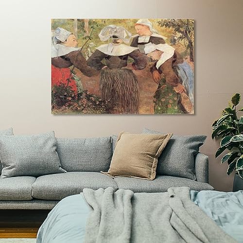 Miniatura 7 de Paul Gauguin - Der Tanz Der Vier Bretoninnen Poster Decorative Painting Canvas Wall Art Living Room Posters Bedroom Painting 12x18inch(30x45cm)