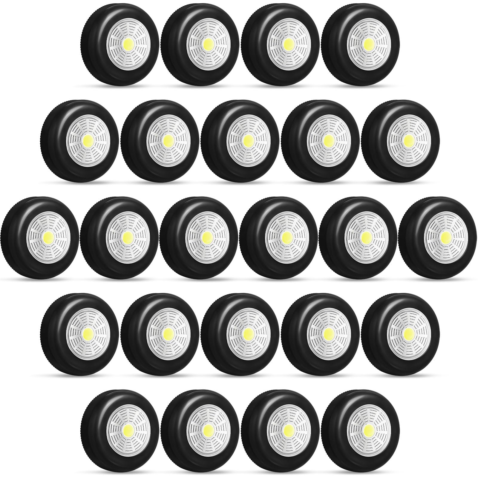 Macarrie 24 Pack Battery Operated Tap Lights