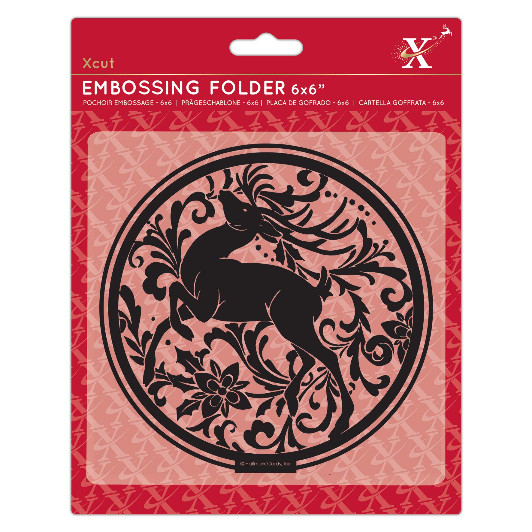 Xcut Multi 6X6" Stag Embossing Folder, Diy Arts & Craft Accessories, Card Making Supplies, Embossing Decoration, Scoring Supplies & Crafting Tool Accessories, Scrapbooking, Embossing Ink Pads