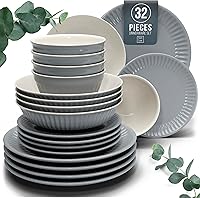 Vista 9 de Juego de vajilla de gres para 4 personas 12 piezas – Juego de platos y cuencos negros mate – Apto para lavavajillas, microondas y resistente a