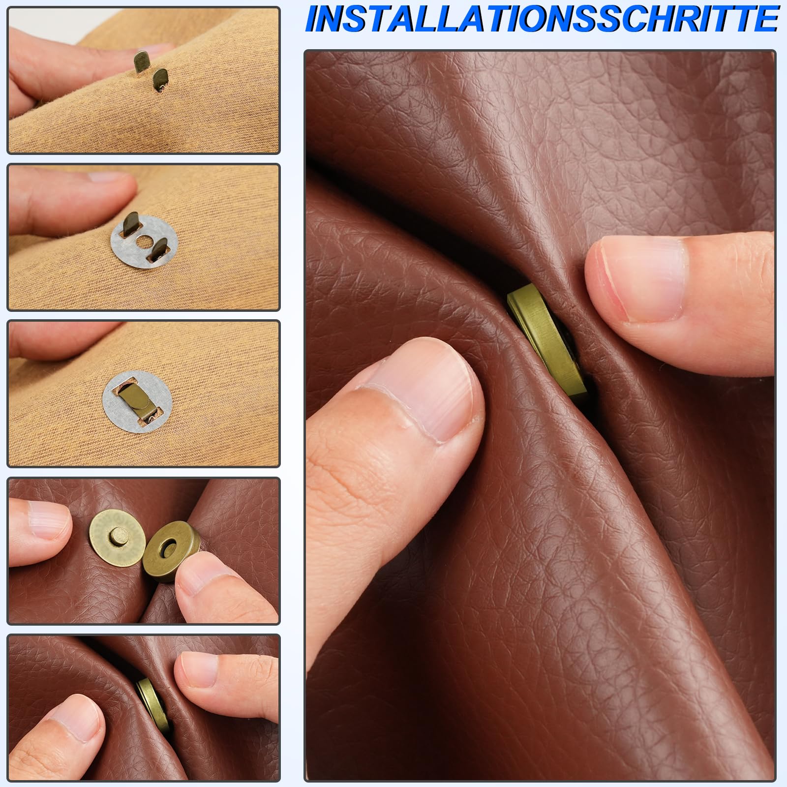 Trsnzul 30 Pièces Mousqueton Sac a Main 32mm Boucle Sac Boucle de, anneaux pour