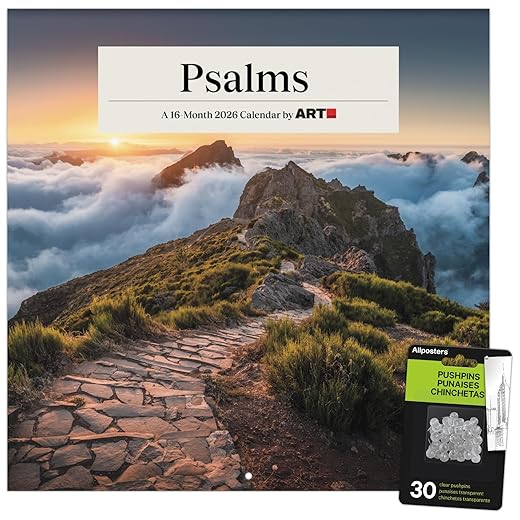 2026 Psalms Wall Calendar & Push Pins