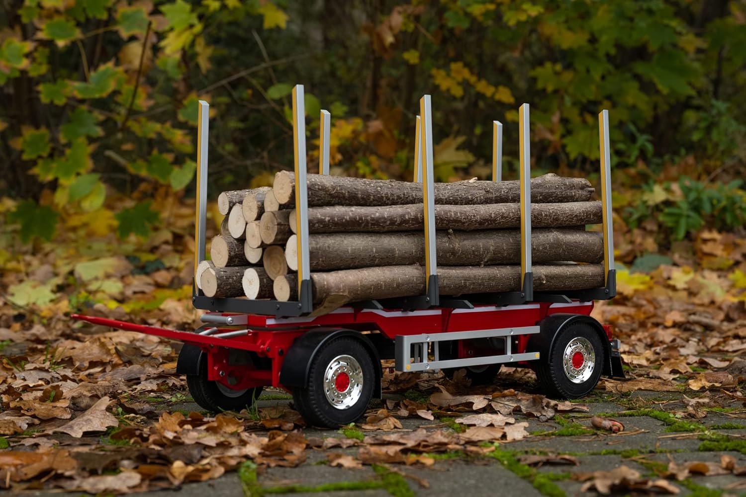 Carson Riedler 500907622 1:14 2-Axle Trailer Without ZB, Accessory for Volvo Tamiya Truck, Model Building, Made in Germany