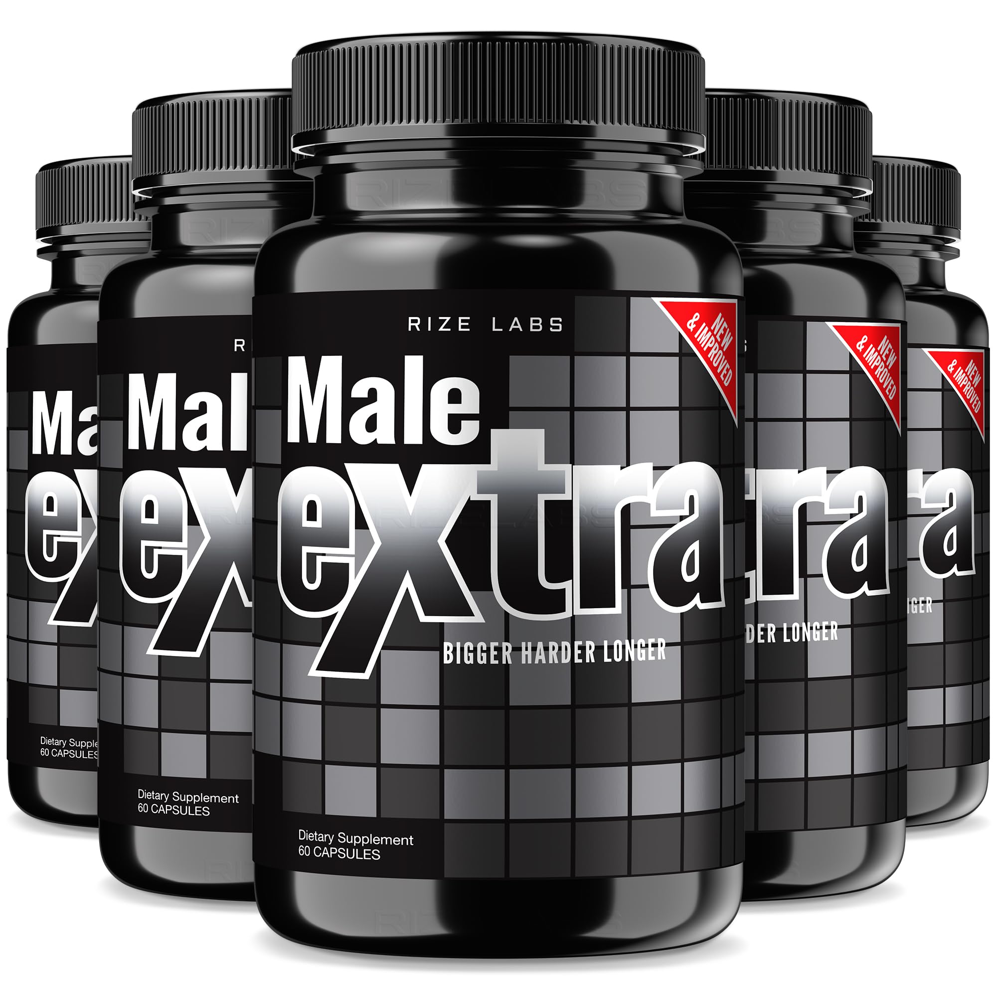Male Extra Capsules - Performance Supplement for Men, Maximum Strength Support, Ultra Pure Pills, Non-GMO Vegan Supplement Advanced Formula (300 Capsules)