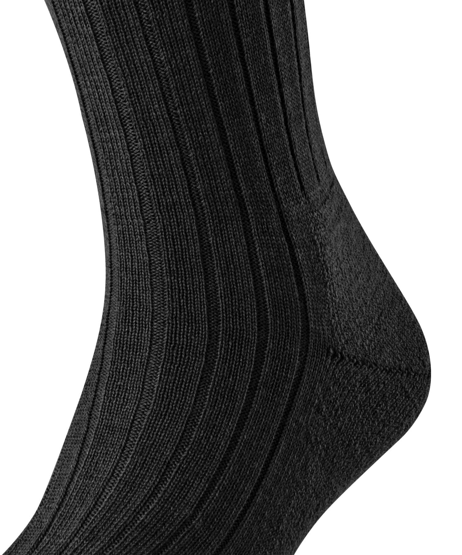 FALKE Teppich Im Schuh M Kh lana lisos 1 par, Calcetines largos Hombre, Negro Black 3000, 43-44