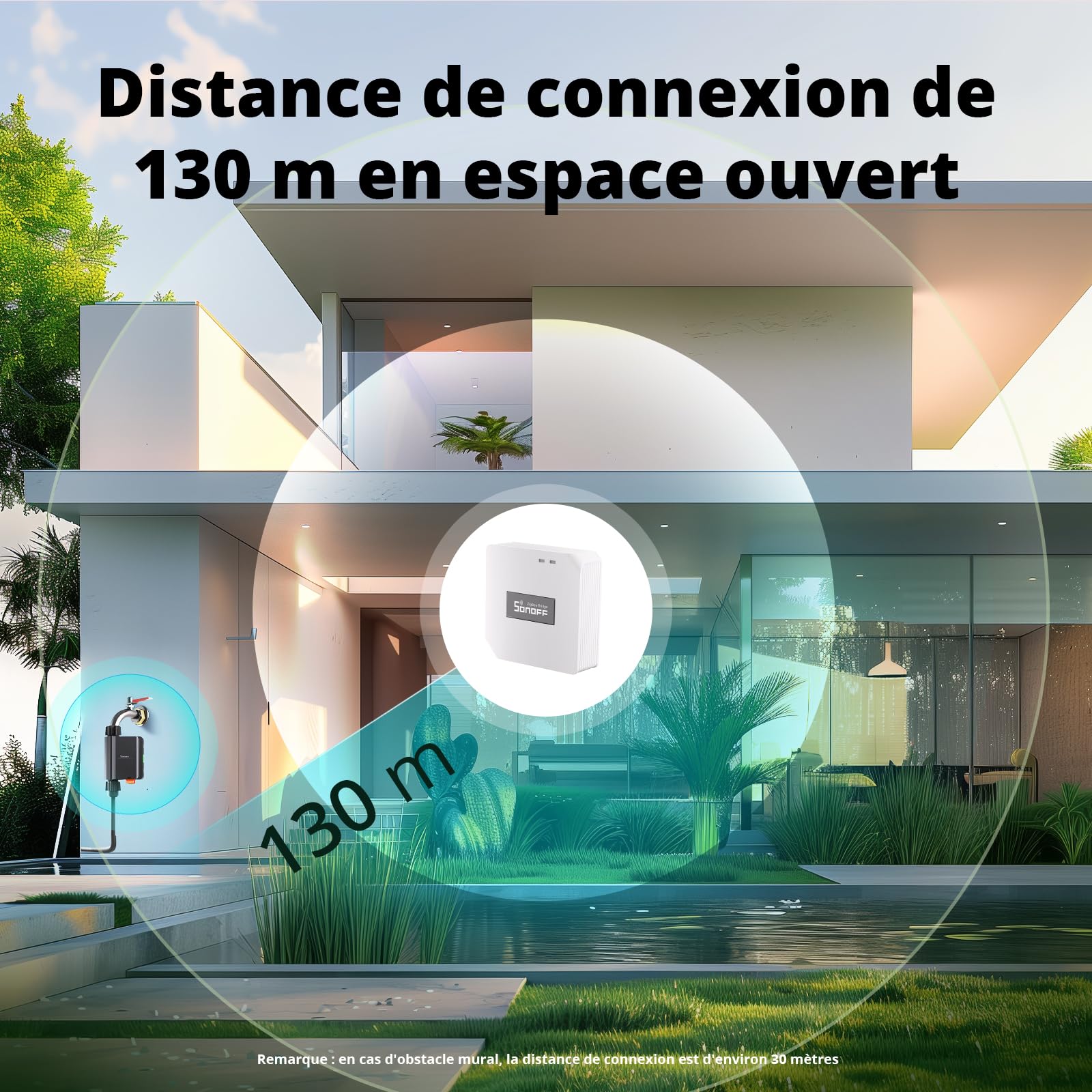 SONOFF Minuterie d'arrosage ZigBee IP55 Étanche Compatible Alexa Google Home Home Assistant 2 Pack