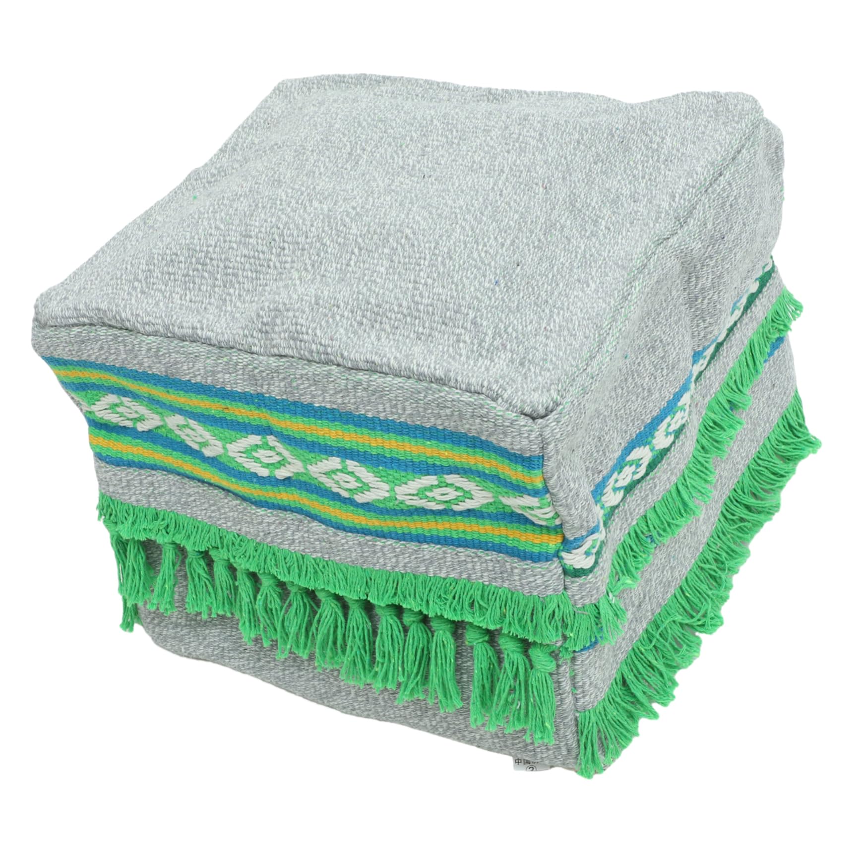 Tabouret de rangement pouf élégant avec finitions soignées pour salon et chambre