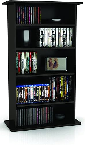 Miniatura 7 de Atlantic Oskar 540 - Armario de almacenamiento multimedia grande y de puente de tracción, 19 pulgadas de largo x 7 pulgadas de ancho x 36 pulgadas