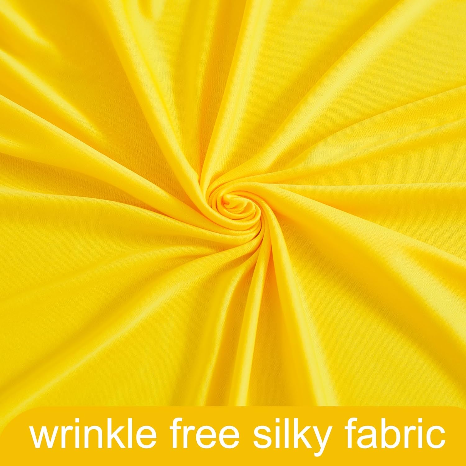 40ft x 10ft Wrinkle Free Yellow Wedding Backdrop Curtains for Party Bridal Shower Reception Decorations Yellow Fabric Curtain Backdrops Drapes for Photography Baby Shower Birthday Background