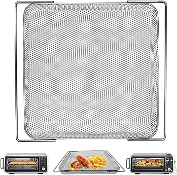 Air Fryer Accessories for Ninja Foodi 13 in 1 SP351 SP301 SP201 Air Fry Countertop Toaster Oven, 13.512.3 Air Fryer Replacement Parts Basket Wire Rack Roasting Steamer Grill Racks Tray
