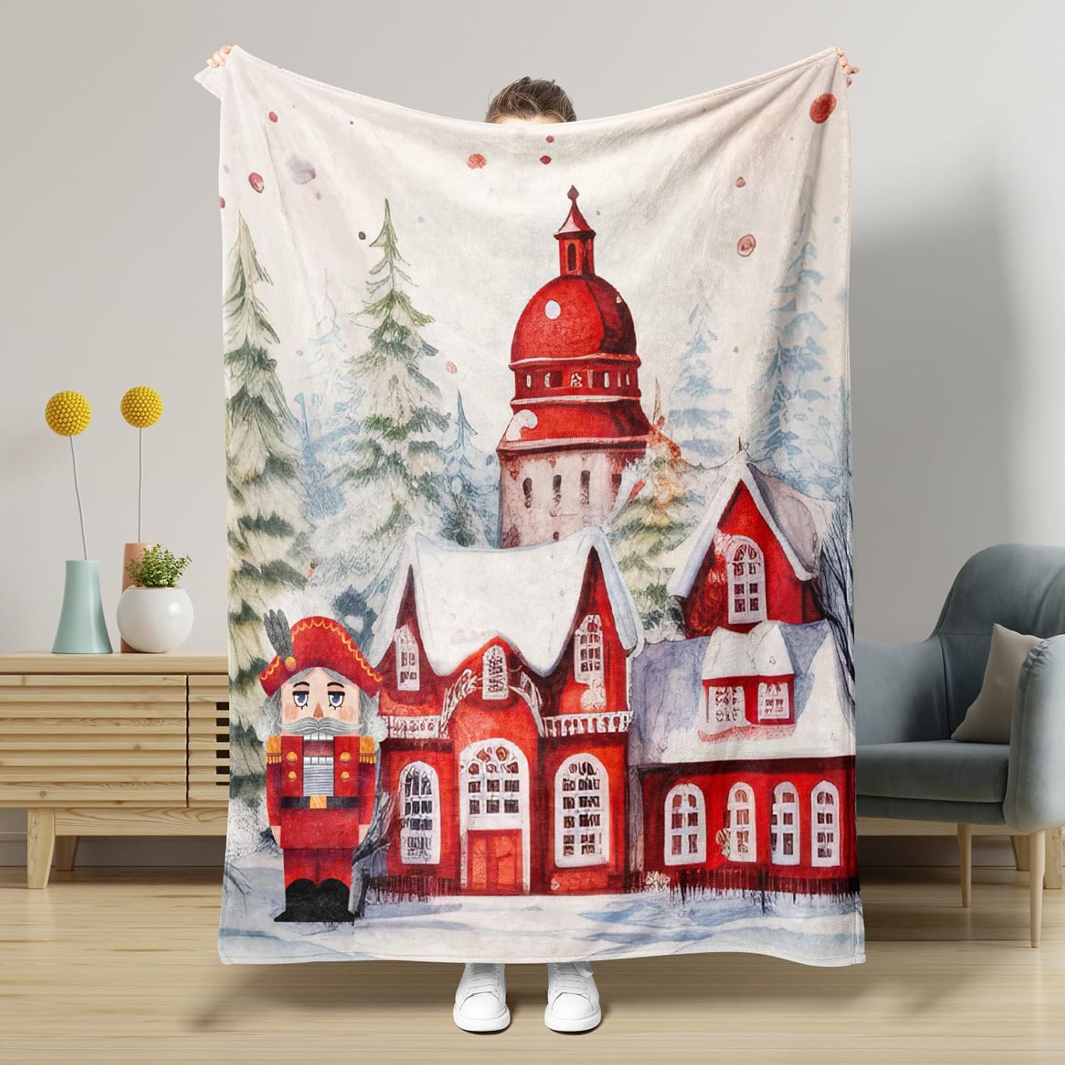 Christmas Nutcracker Quilt Blanket QFPY5101101