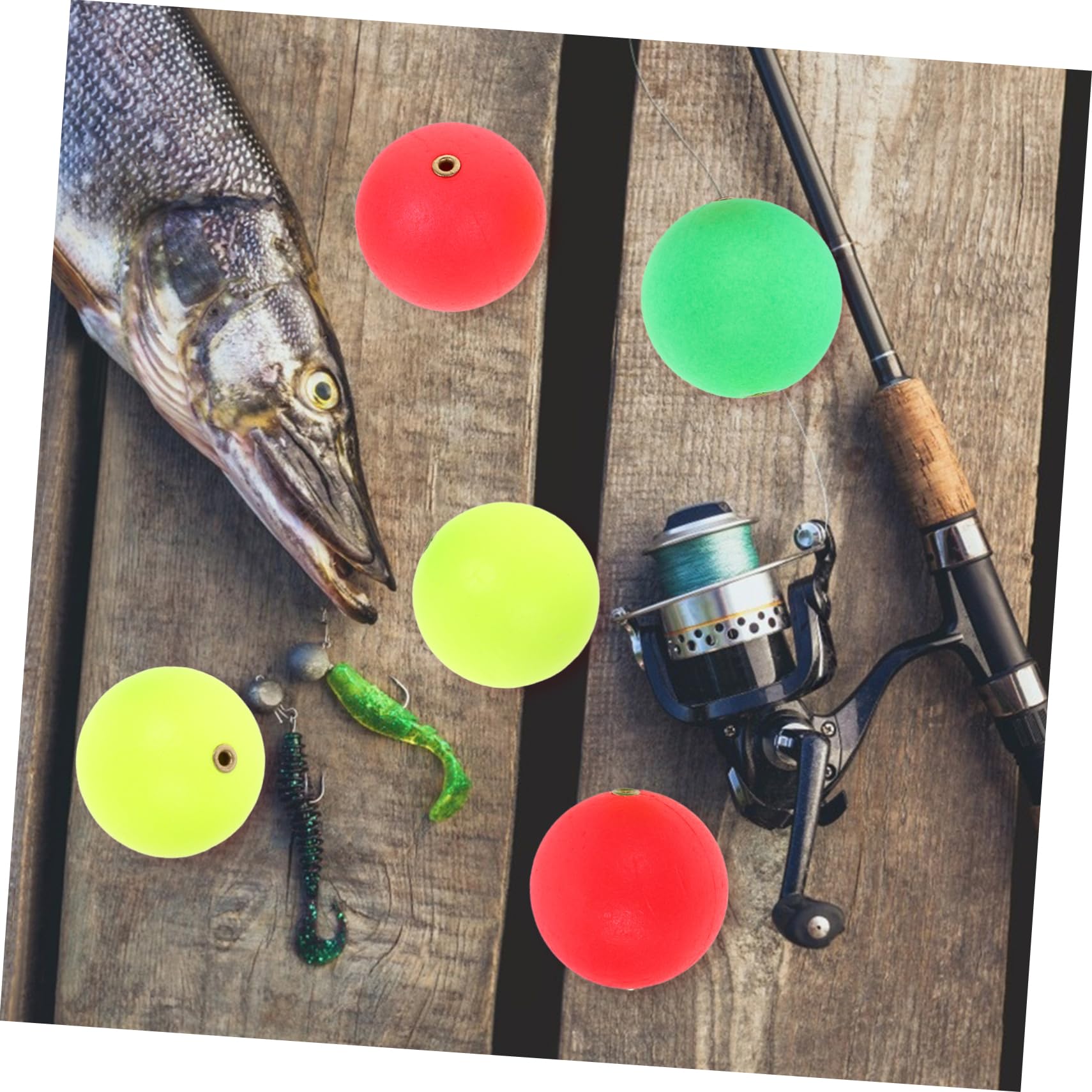 SUPVOX 4 Set di Galleggianti da Pesca in Schiuma Boe da Pesca Ferma-Lenza per Pesca A Mosca E Pesca da Surf 30 Pezzi * 4