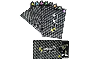 Set of 8 RFID Blocking Sleeves | 8 Pack Credit Card Protector...