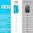 FITLY Soft Flask - 37 oz (1.10 L) - Shrink As You Drink Soft Water Bottle for Hydration Pack/Running Vest With Hydration Tube - Folding Water Bottle for Running, Hiking - Ski Water Bottles (F11)