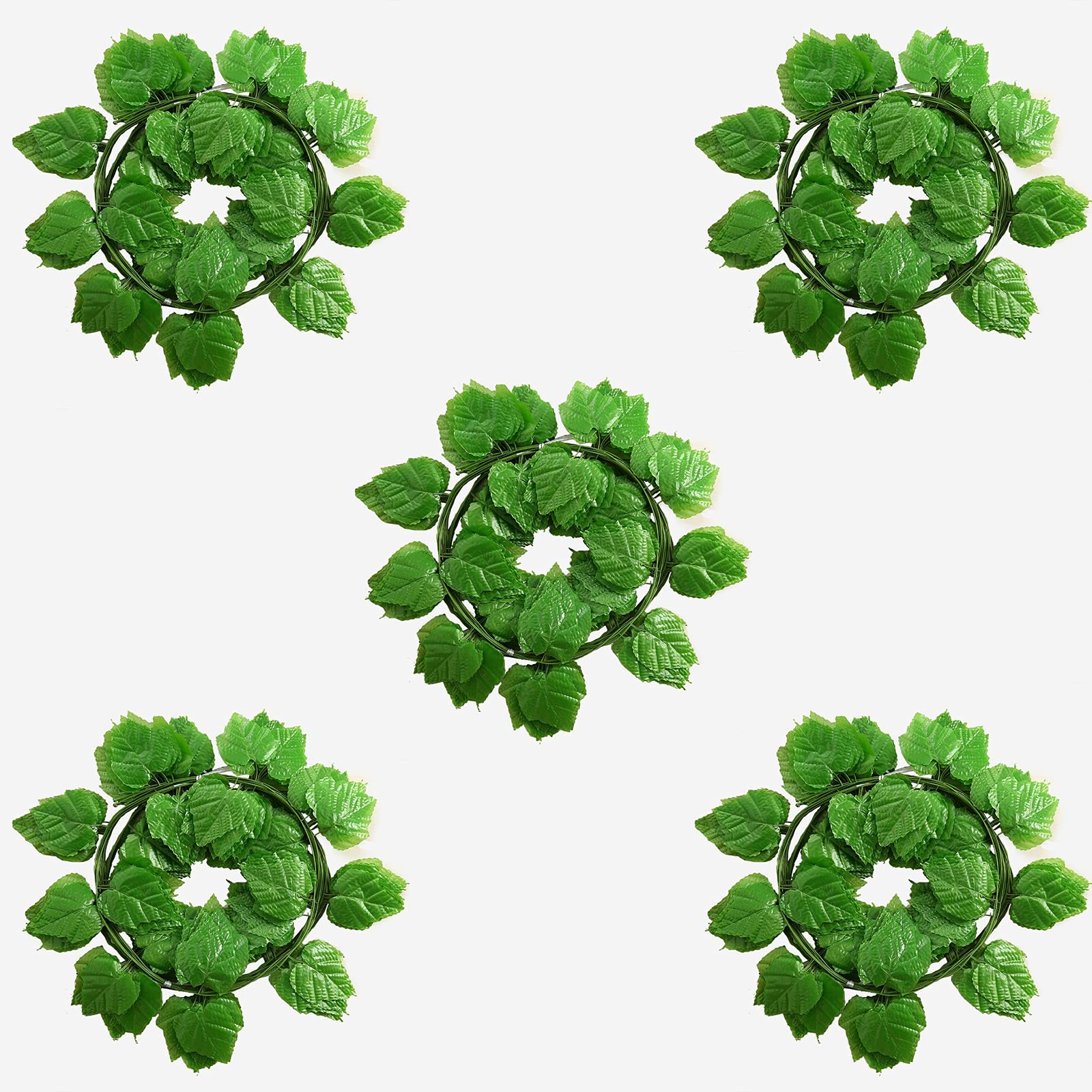 Simulated flowers, 5 pcs 2. 4M Artificial Ivy Green Leaf Garland Plants Vine Fake...