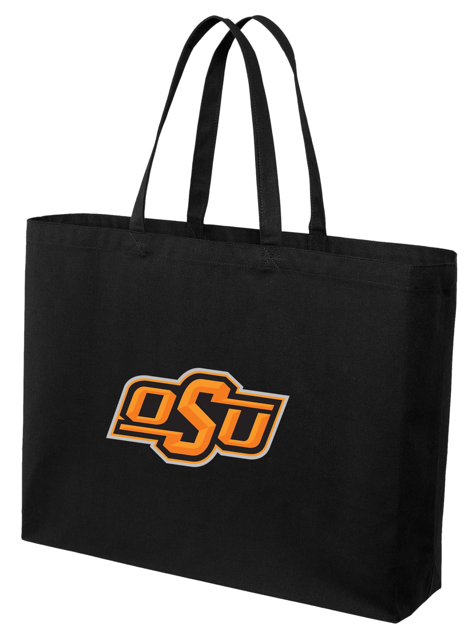 Broad Bay JUMBO Oklahoma State Tote Bag or Large Canvas OSU Cowboys Shopping Bag Extra Large For Pool Beach or Travel