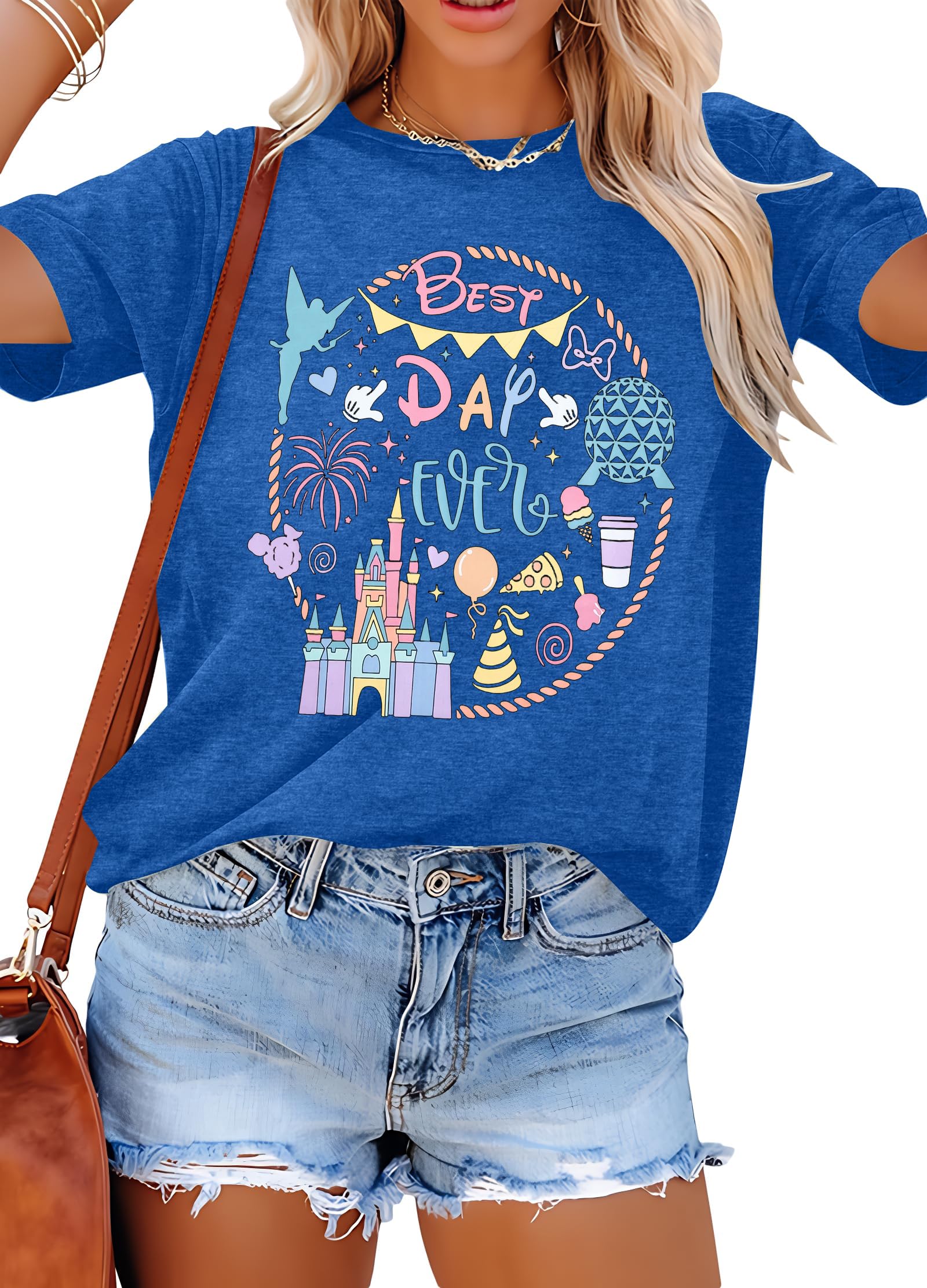 ALLTB Magical Shirt Women Best Day Magic Kingdom Tshirt Family Vacation Tee