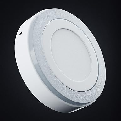 Nortek Privia+ 12+4 Watt Round Double Color Surface Mounted Ceiling Light For Living Room, (Cool White + Green) Led Light For Indoor Use At Home And Office Pack of 2