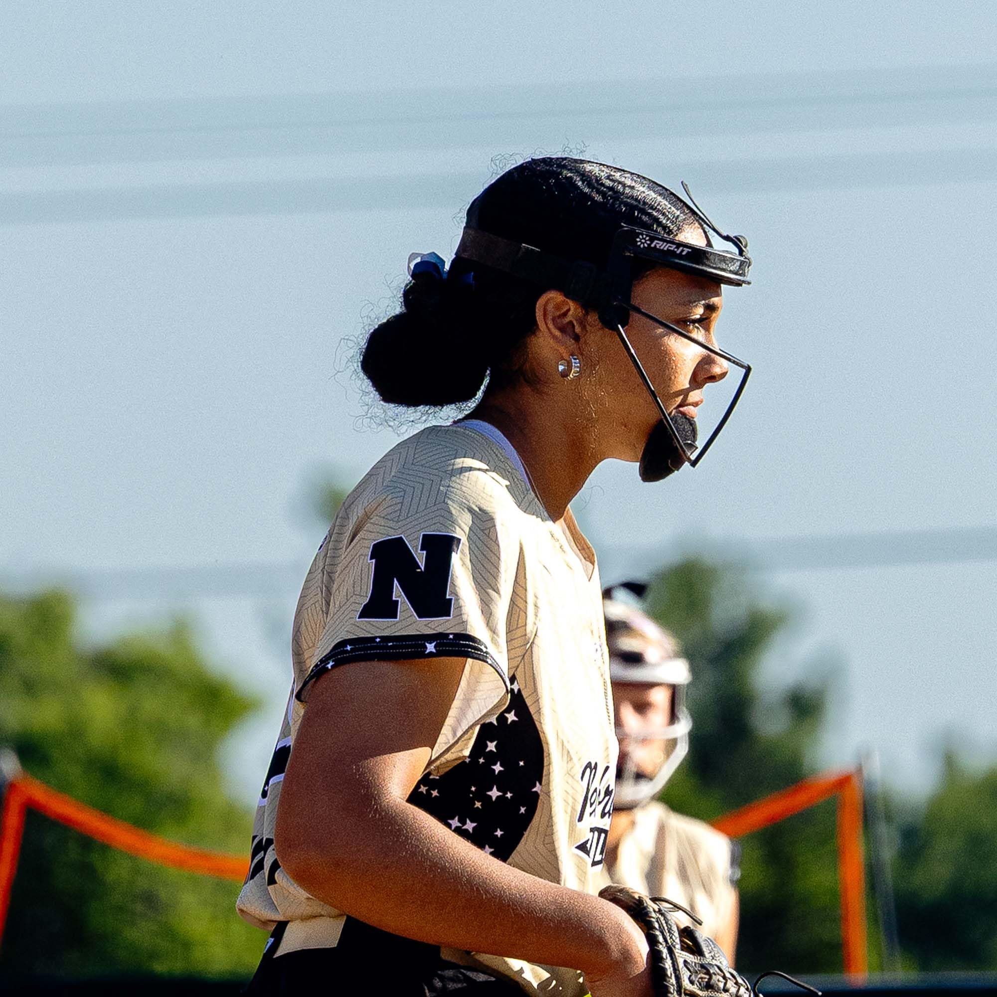 RIP-IT Defense Softball Fielder's Mask - Coupe légère et sûre pour Une Protection et Un Confort Maximum - Ne gêne Pas la Vue - Convient pour Les queues de Cheval