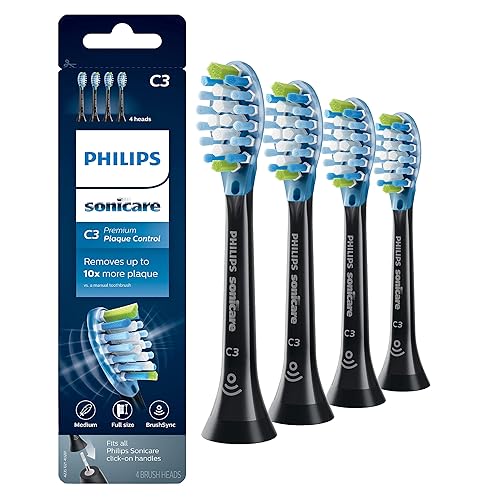 Miniatura 2 de Philips Sonicare Cabezales de cepillo de dientes de repuesto para control de placa C3 prémium y C2 de control óptimo de placa